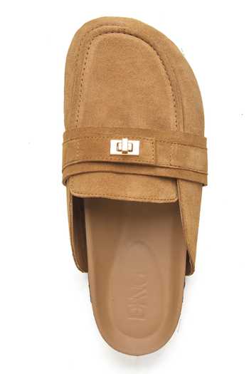 Dang Shoes Street Genuine Suede Leather Mules 