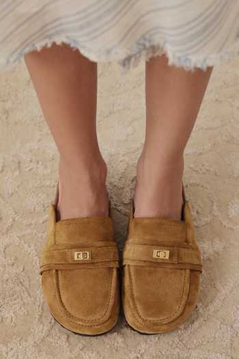 Dang Shoes Street Genuine Suede Leather Mules 