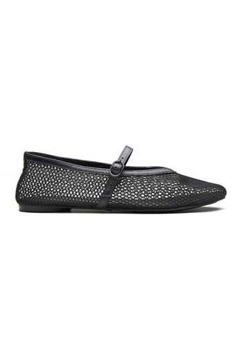 Dang Shoes Black Alma Synthetic Mesh Ballerinas Online at Aza Fashions Dang Shoes_Black Alma Synthetic Mesh Ballerinas _Online_at_Aza_Fashions