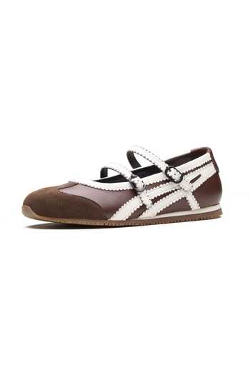 Dang Shoes_White Bubble Scallop Trim Flats _Online_at_Aza_Fashions