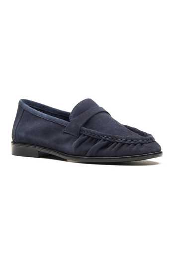 Dang Shoes_Blue Stitch Detail Loafers _Online_at_Aza_Fashions