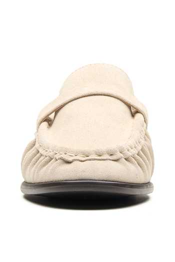 Buy_Dang Shoes_White Kite Ruched Loafers _Online_at_Aza_Fashions