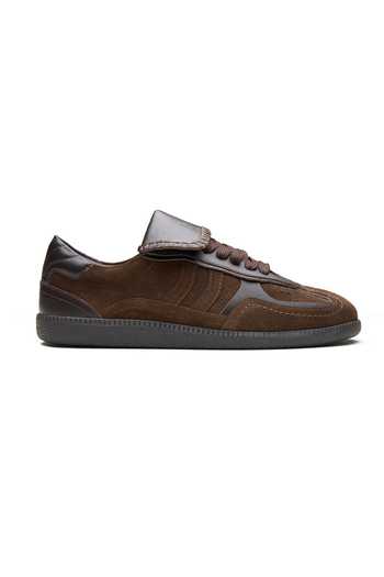 Dang Shoes_Brown Barca Stitched Sneakers _Online_at_Aza_Fashions