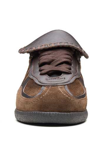 Shop_Dang Shoes_Brown Barca Stitched Sneakers _Online_at_Aza_Fashions