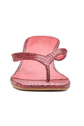 Shop Dang Shoes Red Spark Python Textured Heels Online at Aza Fashions Shop_Dang Shoes_Red Spark Python Textured Heels _Online_at_Aza_Fashions