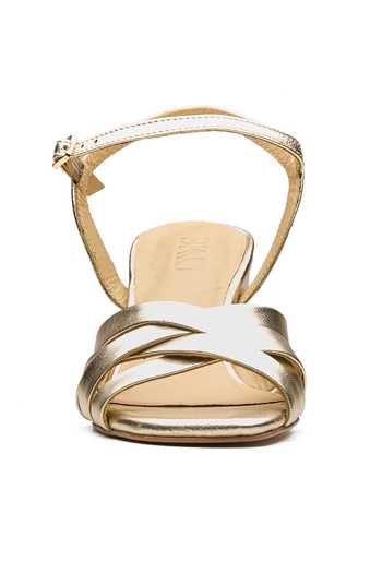 Buy_Dang Shoes_Gold Lucy Metallic Strappy Heels _Online_at_Aza_Fashions
