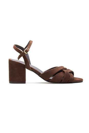 Buy_Dang Shoes_Brown Lucy Block Heels _Online_at_Aza_Fashions