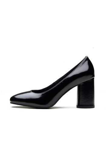 Dang Shoes_Black Ivy Polished Block Heels _Online_at_Aza_Fashions