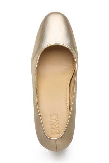 Dang Shoes Ivy Metallic Block Heels