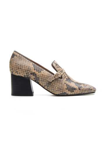 Dang Shoes_Beige Linda Snake Skin Heels _Online_at_Aza_Fashions
