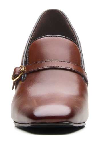 Buy_Dang Shoes_Brown Linda Python Leather Heels _Online_at_Aza_Fashions