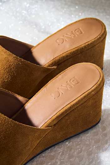 Shop_Dang Shoes_Brown Abba Open Toe Wedges _Online_at_Aza_Fashions