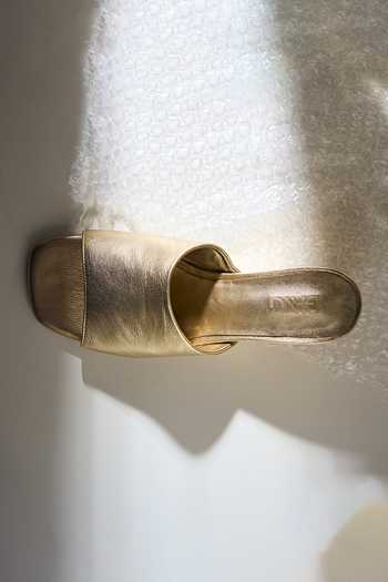 Buy_Dang Shoes_Gold Abba Open Toe Wedges 