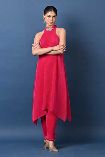 Kiran Uttam Ghosh Pleated Pant