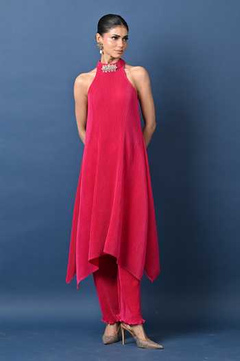 Kiran Uttam Ghosh Pleated Pant