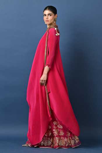 Kiran Uttam Ghosh Gota Embroidered Sharara