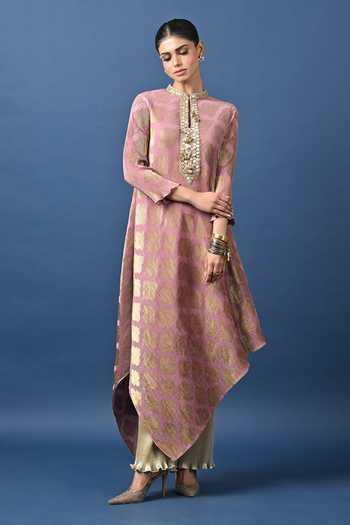 Kiran Uttam Ghosh Pleated Pant