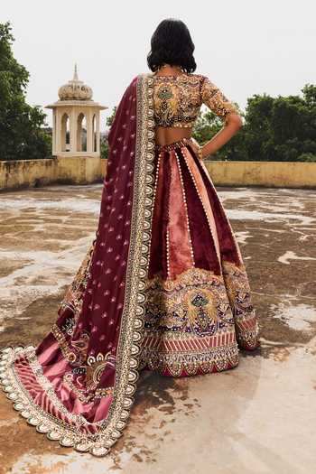 Payal & Zinal Gulabo Embroidered Panelled Lehenga Set