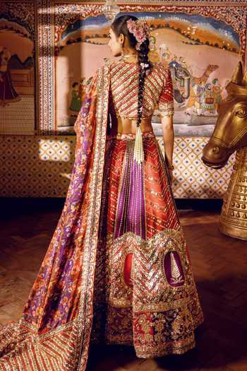 Payal & Zinal Jharokha Floral Embroidered Lehenga Set