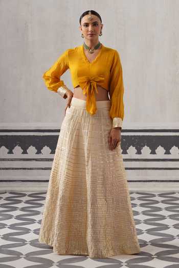 Palak & Mehak Koyal Embellished Lehenga & Blouse Set 