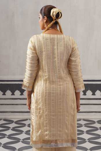 Palak & Mehak Kimi Gota Work Kurta Set