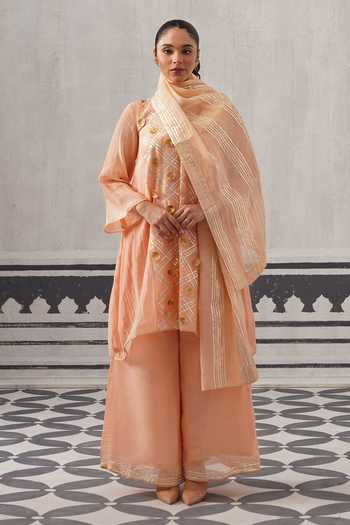 Palak & Mehak Tara Embellished A-Line Kurta Set 