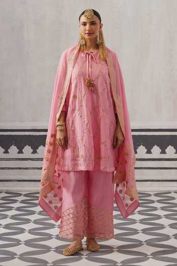 Palak & Mehak Biba Embroidered Kurta Set 