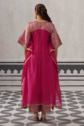 Palak & Mehak Suvi Tassel Embellished Kaftan & Pant Set 