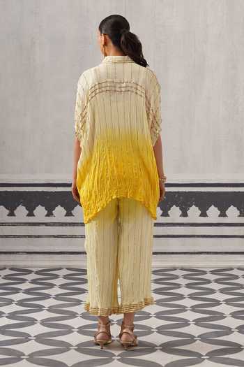 Palak & Mehak Baani Gota Embellished Shirt & Pant Set 