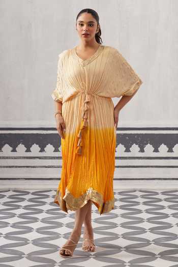 Palak & Mehak Sasha Ombre Embellished Kaftan 