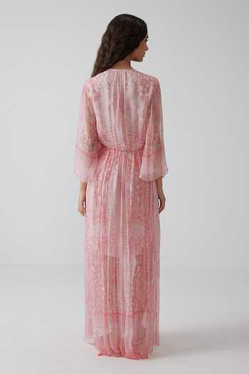 Reena Sharma Pavni V-Neck Long Dress 