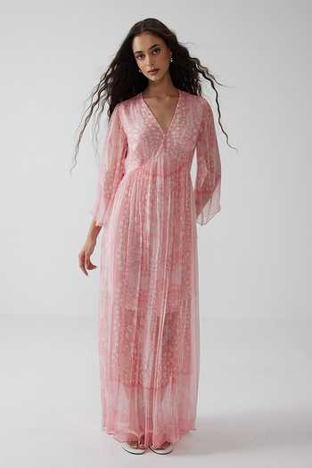 Reena Sharma Pavni V-Neck Long Dress 