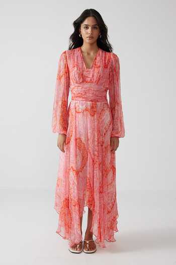 Reena Sharma Anya Ruching Long Dress 