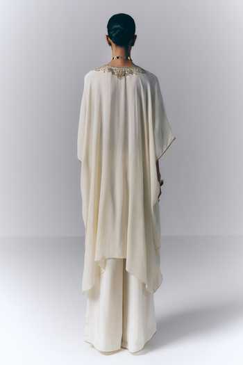 Varun Bahl Yoke Embroidered Kaftan & Pant Set