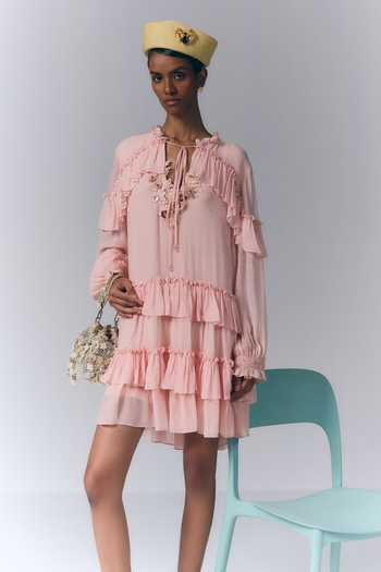 Varun Bahl Tiered Short Dress