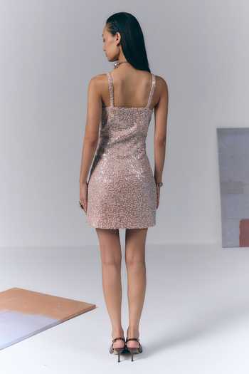 Varun Bahl Floral Embellished Net Dress
