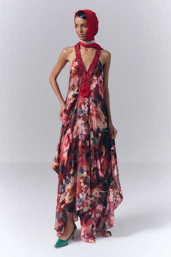 Varun Bahl Bloom Print Kaftan