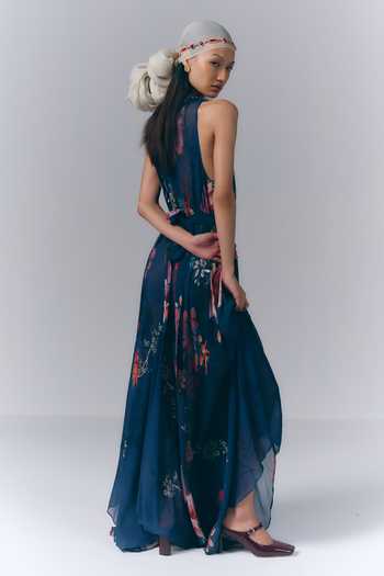 Varun Bahl Midnight Floral Print Kaftan