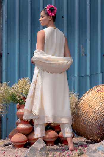 Soniya G Zari Woven Cape Pant Set 