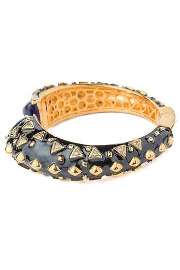 Buy Vivinia By Vidhi Mehra Gold Plated Stone Embellished Bangle Online at Aza Fashions Buy_Vivinia By Vidhi Mehra_Gold Plated Stone Embellished Bangle _Online_at_Aza_Fashions