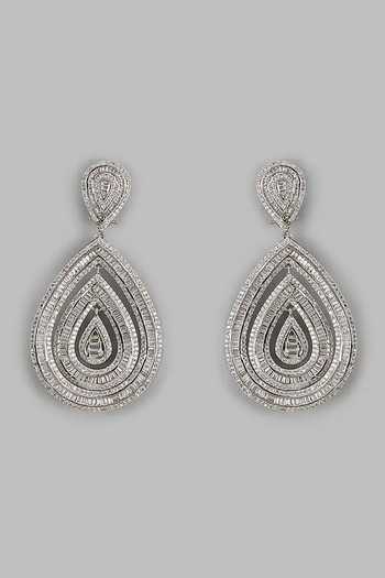 Vivinia By Vidhi Mehra Cubic Zirconia Embellished Earrings 