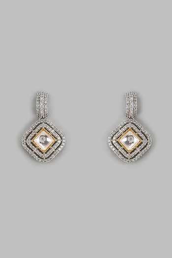 Vivinia By Vidhi Mehra Cubic Zirconia Drop Earrings 