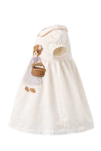 Pooja Wang White Cotton Floral Teddy Dress Online at Aza Fashions Pooja Wang_White Cotton Floral Teddy Dress _Online_at_Aza_Fashions