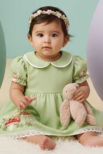 Pooja Wang Woodland Squirrel Cotton Dress 