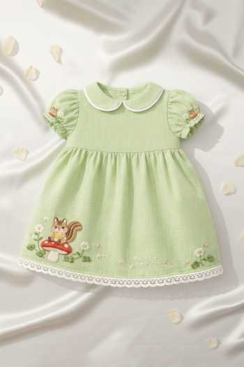 Pooja Wang Woodland Squirrel Cotton Dress 