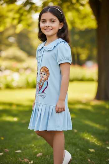 Pooja Wang Elsa & Enna Embroidered Polo Dress 