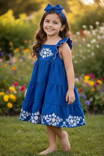 Buy Pooja Wang Blue Cotton Bluebell Whisper Dress Online at Aza Fashions Buy_Pooja Wang_Blue Cotton Bluebell Whisper Dress _Online_at_Aza_Fashions