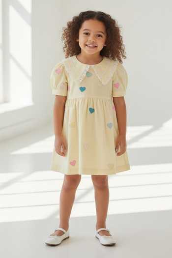 Pooja Wang Buttercup Hearts Embroidered Dress 