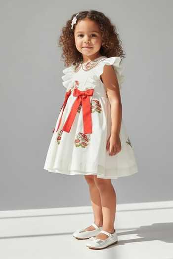 Buy Pooja Wang Ivory Cotton Mushroom Embroidered Dress Online at Aza Fashions Buy_Pooja Wang_Ivory Cotton Mushroom Embroidered Dress _Online_at_Aza_Fashions