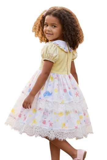Pooja Wang Seaside Whimsy Printed Cotton Dress 